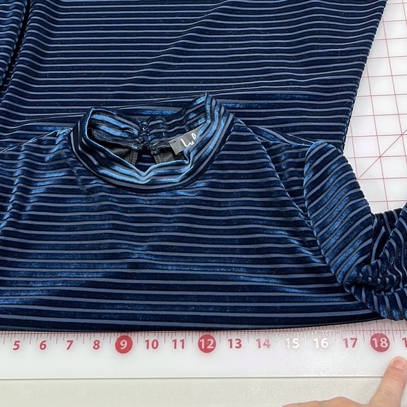 Lulu's Navy Blue Ribbed Mini Dress - Picture 15 of 16